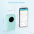 Pikkukuva 5 / 6: Kannettava Bluetooth-minitarratulostin Älypuhelin Kämmenen kokoinen Lämpötarra Pieni Tarrakone Useita malleja Musteeton Sopii kotiin ja toimistoon