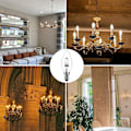 Miniatyrbild 2 av 5: 42W E14 C35 Dimbar Halogenlampa AC 220-240V Varmvit 2700K E14 Transparent Halogen Glödlampa (10st)