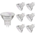 Miniatyrbild 1 av 5: MR11 Halogenlampor, 20W 12V MR11 GU4 Halogen Spotlampor, Varmvitt, 6-pack