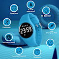 Miniatyrbild 3 av 5: Barnklocka, tonårspojke klocka digital sport fitness tracker, med alarm/kronograf/vattentät för pojke flicka