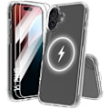 Miniatyrbilde 1 av 4: Etui til iPhone 16 Plus med magnetisk runding + 2 herdede glass