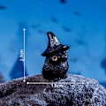 Miniatyrbilde 7 av 8: Mini Halloween-pynt Hexe Spøkelse Gresskar Figur Mikroskopisk Landskap A8