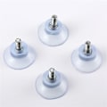 Miniatyrbilde 4 av 4: M6 * skruelengde 14 * basebredde 35 PVC transparent sugekopp