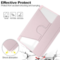 Miniatyrbilde 5 av 5: Smartdeksel med tastatur for Samsung Galaxy Tab A9+ 360 graders rotasjon, transparent Pink