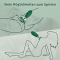 Miniatyrbilde 4 av 5: Klinestømmer for henne, tungelikkende vibrator brystvorte stimulator