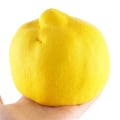 Miniatyrbillede 2 af 5: Squishy halv frisk citron langsomt stigende nøgleringe stress frugt boldkæde charme legetøj