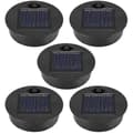 5-pack Replacement Parts for Solar Lights (top size 7 cm, bottom size 6 cm), 7 Warm White LED Waterproof