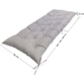 Miniatyrbilde 3 av 5: Hagebenkpute 2 eller 3 seter sittepute, 8 cm tykk vanntett setepute erstatningspute, blå, 100 x 50 cm