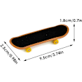 Miniatyrbillede 3 af 4: 9-delt skatepark-sæt til fingerboard, mini finger skateboard og ramper