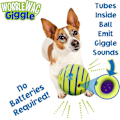 Miniatyrbillede 3 af 5: Wobble Wag Giggle Ball, Interaktivt Hundelegetøj, Sjovt Fniselyde, 14 cm