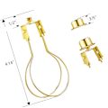 Miniatyrbillede 3 af 5: Adapter til lampeskærm - 2 stk. (guld)