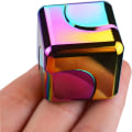 Miniatyrbillede 1 af 6: Fidget Spinner Legetøj Terning Voksen Teen Påskekurv Fyld Metal EDC Cool Desktop Gadget Kontor Legetøj Lille Angst Fidget Spinner Sensorisk Legetøj