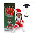 Miniatyrbillede 1 af 2: Snoop On A Stoop Julemand Dukke Sort Julemand Dukke 11,8 Tommer Håndlavet Hip Hop Dukke Plys Legetøj Gaver Til Hjem Have