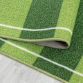 Miniatyrbild 6 av 7: Barnmatta Kort Lugg Fotbollsplan Design Baby Barnkammare Lekrum Mjuk Tvättbar Rektangulär Pojkar Grön