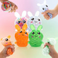 Miniatyrbild 2 av 5: Påskkorgsprylar, 4-pack Squishy Påskkanin Stressbollar för Vuxna, Påskkorgsprylar