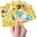 Pikkukuva 2 / 2: Charizard Vmax Metallikultapinnoitettu Kortti, Charizard Vmax Dx Gx Metallikultakortti Charizard VMax-Gold