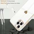Miniatyrbillede 3 af 4: Etui til iPhone 16 Pro Max - Stødsikkert, beskyttende hjertemønster Tyndt Letvægts - Hvid