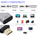 Pikkukuva 2 / 5: USB C - HDMI -sovitin, 4K@60Hz USB Type C -liitin HDMI-urosliittimeen, kotiin ja toimistoon, Apple-laitteita ei tueta