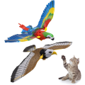 Miniatyrbild 1 av 10: 2 stycken flygande fågel katt leksak Simuleringsfågel Interaktiv katt leksak Elektronisk ljud Fågel leksaker Elektrisk