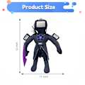 Miniatyrbilde 2 av 5: Toalett-Plush, Tv Man Plushies Leke Samleobjekter Gaver for Fans (Titan TV King)