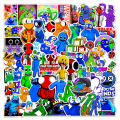 Miniatyrbillede 3 af 4: 50 stk. Roblox Rainbow Friends Graffiti-klistermærke til telefon, vandtæt