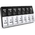 Weekly Pill Organizer, 2 Times a Day Morning and Night Medicine Box