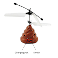 Miniatyrbild 3 av 4: Handstyrd Flygande Bajs RC Flygplan Mini Induktionsfjädring Fjärrkontroll Flygande Drönare Db
