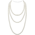 Pikkukuva 1 / 8: Helmipanssari 150 cm Charleston-asuusi 1920-luvulta off white