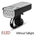 Miniatyrbilde 1 av 4: 30000 Lumen Sykkellys 10000mah USB Ladbar Batteri LED Sykkellys Hodelykt Mtb Vanntett Lommelykt Hodelykt