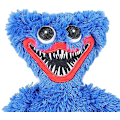 Miniatyrbillede 3 af 5: Plyslegetøj, Horrorspildukke til børns fødselsdag 15 tommer (huggy Wuggy blå)