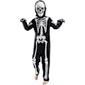 Miniatyrbilde 5 av 6: Party Kids Skeleton Kostyme Glød i Mørket Skeletter Halloween Skeleton Kostymer for Gutter og Jenter