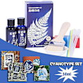 Pikkukuva 2 / 5: Cyanotype-setti, jolla voit luoda piirustuksia tai kuvia Cyanotype Kit 100ml:n avulla