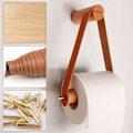 Miniatyrbillede 3 af 5: Toiletpapirholder, Kreativ Træ Toiletpapirholder Badeværelse Retro Toiletpapirholder til Toilet Badeværelse Dekoration