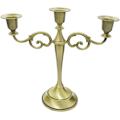 Miniatyrbilde 1 av 7: 3-armet metallkandelaber lysestake sølv europeisk elegant lysestake lysestativ for bryllup middagsbordet jul fest hjeminnredning svart Aoko