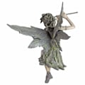 Miniatyrbillede 3 af 6: West Wind Fairy Siddende Have Statue, 7,6 tommer, Pol