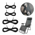 Miniatyrbillede 1 af 3: Elastiske snørebånd med spidser til Zero Gravity Chair Solstole til Lafuma Rsx/rsxa, Redwood, Sæt med 4 snore, Sort, 2,2m*2stk, 1,37m*2stk.