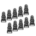 Miniatyrbillede 5 af 5: 10x Benstroppe Lårhøje Strømper Strømpeholder Bælte Metal Clips 12mm