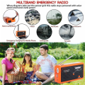 Miniatyrbilde 7 av 8: Værradio med solcelle og håndsveiv - Nødradio AM/FM/NOAA Væralarm Bærbar radio
