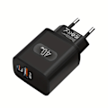 Miniatyrbillede 3 af 5: GEUMXL 40W Dual USB-C Væglader med PD 3.0 & QC 4.0, Hurtig Opladningsadapter, Universel Kompatibilitet til iPhone, Samsung White