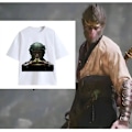 Miniatyrbillede 2 af 4: Sort Myth Wukong spil perifer løs hurtig-tørrende kortærmet T-shirt Monkey King sommer modetøj til mænd og kvinder M