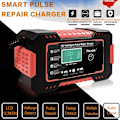 Miniatyrbillede 2 af 6: Bilbatteri Oplader Starter Batteri Booster Opbevaring Batteri Oplader 12v/24v Batteri Oplader 12V/24V Smart Batteri Oplader Automatisk Opladning Puls