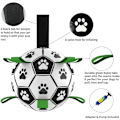 Miniatyrbilde 4 av 9: Hunde leker, interaktive fotball leker for hunder med grepestropper, holdbare hundeballer for små og mellomstore hunder