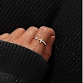 Miniatyrbillede 3 af 4: Til min datter - Jeg tror på dig ring legering ring justerbar åbne ringe til fint smykke