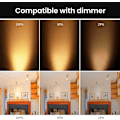 Miniatyrbilde 2 av 5: Halogenpære Gu5.3 Mr16 35w 12v varm hvit 2800k Dimbar, deksel 400 lumen 2-pin erstatningsfrontlykt, 8 stk Cisea