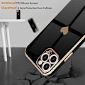 Miniatyrbillede 3 af 4: Silikone Cover til iPhone 16 Pro Max - Beskyttende Hjertemønster Anti-Ridse Blød Sort