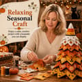 Miniatyrbilde 6 av 8: DIY Quilted Christmas Tree Fabric Kit, 3D Fabric Patchwork Craft Set for Beginners, Handmade Table Decoration for Home, Mantel, Table, Office #M