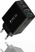 USB C-lader, 40 W USB multi-hurtiglader, flere USB-udgange USB-opladningskontakt-adapter, USB-lader