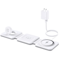 Miniatyrbild 7 av 7: 3-i-1 Vikbar Magnetisk Trådlös Laddningsdocka - Reseladdningsdyna för iPhone 15 14 13 12 Pro Max Plus Klocka & Airpods