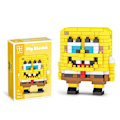 Miniatyrbillede 5 af 10: Mini Byggeklods Legetøj Figur Kort Sjovt Byggeklods Legetøj Sponge ONE-SIZE