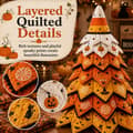 Miniatyrbilde 4 av 8: DIY Quilted Christmas Tree Fabric Kit, 3D Fabric Patchwork Craft Set for Beginners, Handmade Table Decoration for Home, Mantel, Table, Office #M